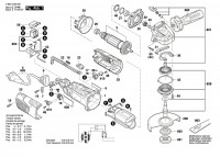 Bosch 3 603 CA2 671 PWS 1000-125 Angle Grinder 230 V / GB Spare Parts PWS1000-125